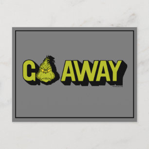 Grinch   Go Away Postcard