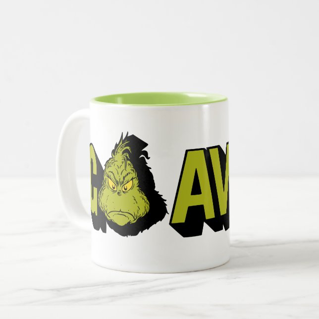 Grinch | Go Away Two-Tone Coffee Mug (Front Left)