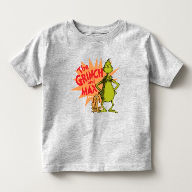 Grinch | Grinch & Max Starburst Toddler T-Shirt (Front)
