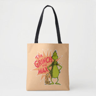Grinch   Grinch & Max Starburst Tote Bag