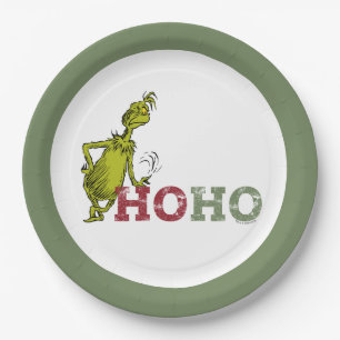 Grinch   Ho Ho Ho Paper Plate