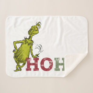 Grinch   Ho Ho Ho Sherpa Blanket