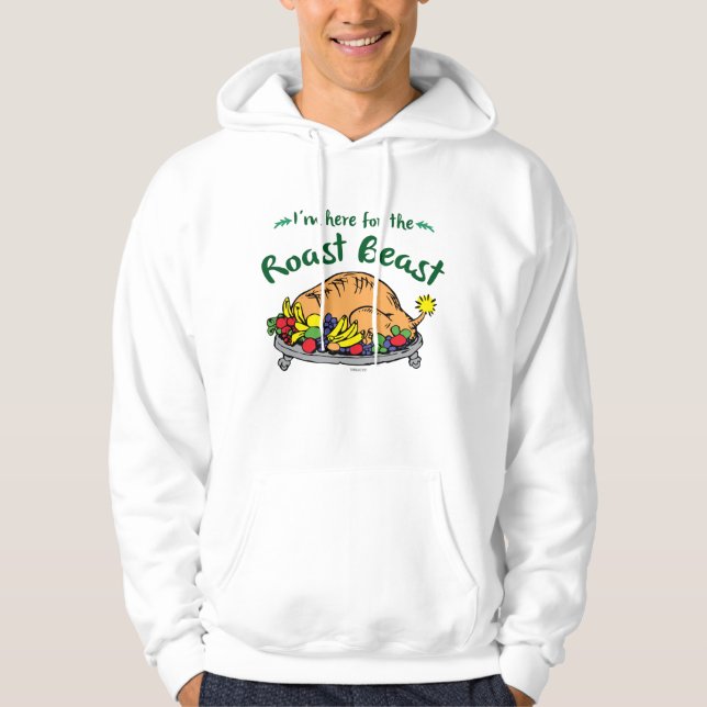 Grinch | I'm Here for the Roast Beast Quote Hoodie (Front)
