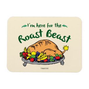 Grinch   I'm Here for the Roast Beast Quote Magnet