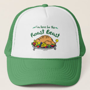 Grinch I'm Here for the Roast Beast Quote Trucker Hat