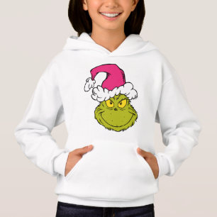 Grinch in Pink Santa Hat
