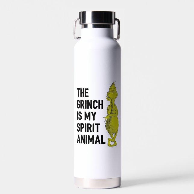Grinch is my Spirit Animal Water Bottle (Front)
