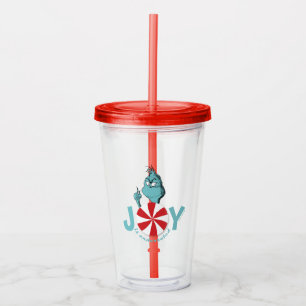 Grinch   Joy is Underrated Acrylic Tumbler