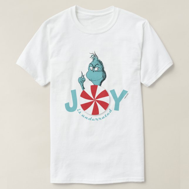 Grinch | Joy is Underrated T-Shirt (Design Front)