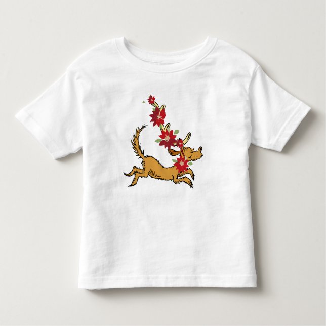 Grinch | Max Christmas Pointsettia Toddler T-Shirt (Front)