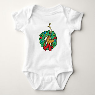 Grinch Max Christmas Wreath Baby Bodysuit