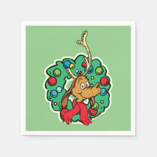 Grinch   Max Christmas Wreath Napkin