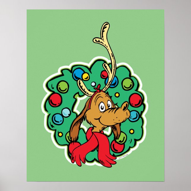 Grinch | Max Christmas Wreath Poster (Front)