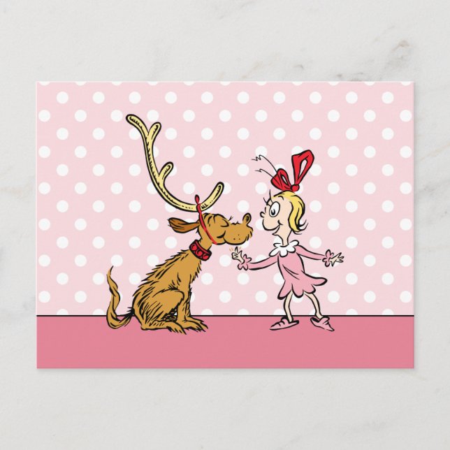 Grinch | Max & Cindy Lou Who Postcard (Front)