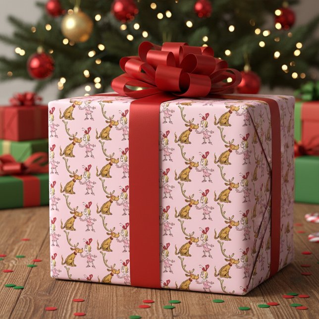 Grinch | Max & Cindy Lou Who Wrapping Paper Sheet (Creator Uploaded)