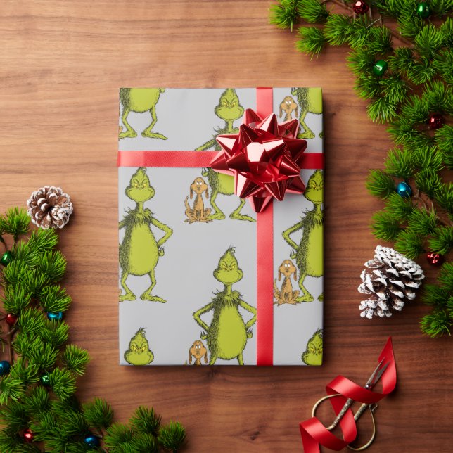 Grinch | Max & Grinch Stance Wrapping Paper (Holiday Gift)