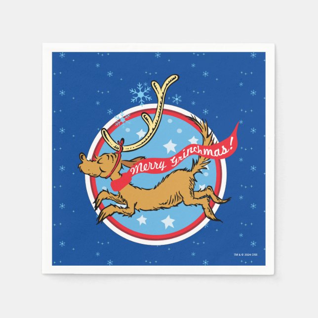 Grinch | Max Merry Grinchmas! Napkin (Front)