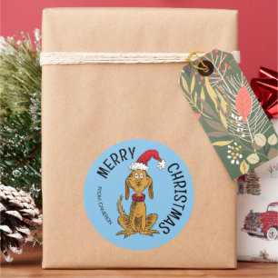 Grinch Max Santa Christmas Gift Tag