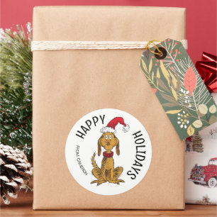 Grinch Max Santa Christmas Gift Tag