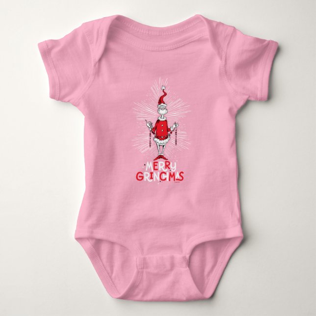 Grinch | Merry Grinchmas Baby Bodysuit (Front)