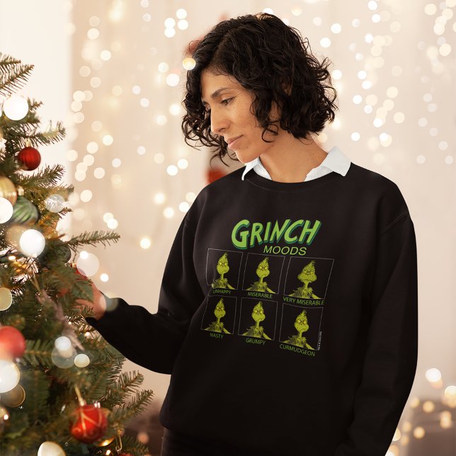 Grinch | Moods Chart Sweatshirt (Person wearing sweater)