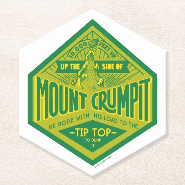 Grinch | Mount Crumpit Paper Coaster (Front)