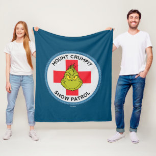 Grinch   Mt. Crumpit Snow Patrol Fleece Blanket
