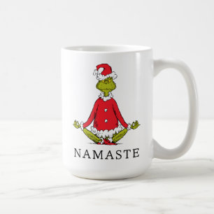 Grinch   Namaste Santa Claus Coffee Mug