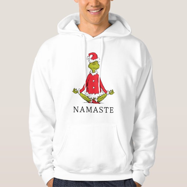 Grinch | Namaste Santa Claus Hoodie (Front)