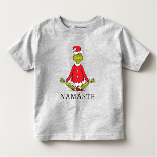 Grinch   Namaste Santa Claus Toddler T-Shirt