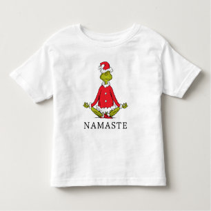 Grinch   Namaste Santa Claus Toddler T-Shirt
