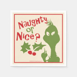 Grinch Naughty or Nice Napkin
