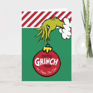 Grinch Personalised Ornament Holiday Card