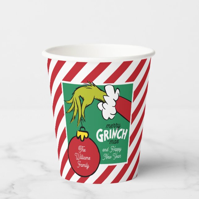 Grinch | Personalised Ornament Paper Cups (Front)