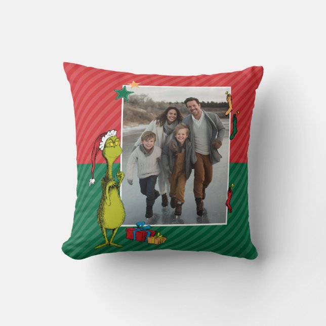 Grinch | Personalised Photo Cushion (Front)