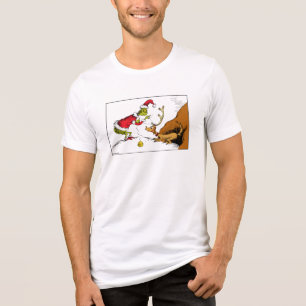 Grinch Prepares Max the Reindeer Tri-Blend Shirt