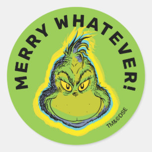 Grinch   Really? One More Slice of Pavlova? Qu Classic Round Sticker