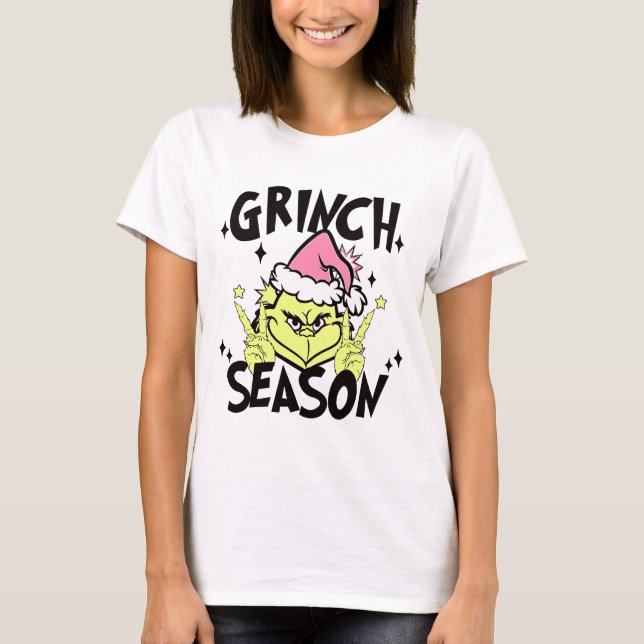 Grinch Season T-Shirt | Funny Christmas Grinch Tee (Front)