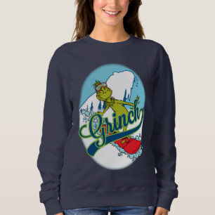 Grinch Snowboarding Sweatshirt