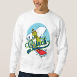 Grinch Snowboarding Sweatshirt