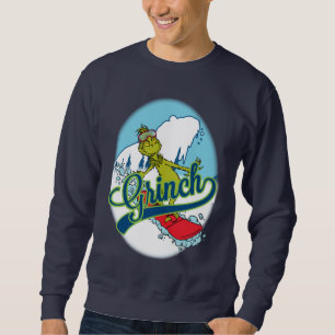 Grinch Snowboarding Sweatshirt