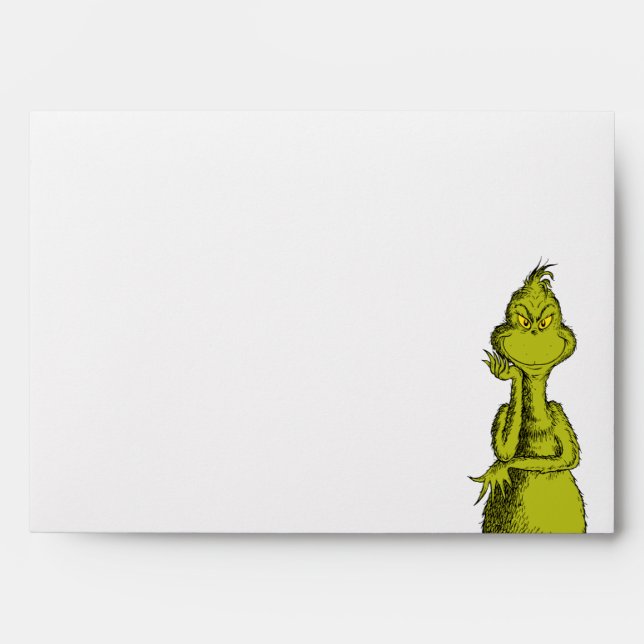 Grinch Snowflake Birthday Envelope (Front)