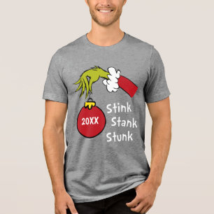 Grinch   Stink Stank Stunk Tri-Blend Shirt