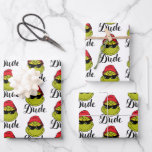 Grinch | The Dude Wrapping Paper Sheet<br><div class="desc">The holidays will not be complete without Grinch!  HOW Grinch STOLE CHRISTMAS is a classic story of a town called Who-ville and how the Christmas spirit can melt even the coldest of hearts.</div>