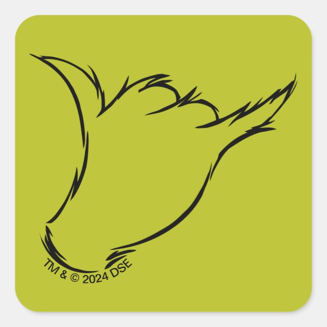 Grinch | The Mean Machine T-Shirt Square Sticker (Front)