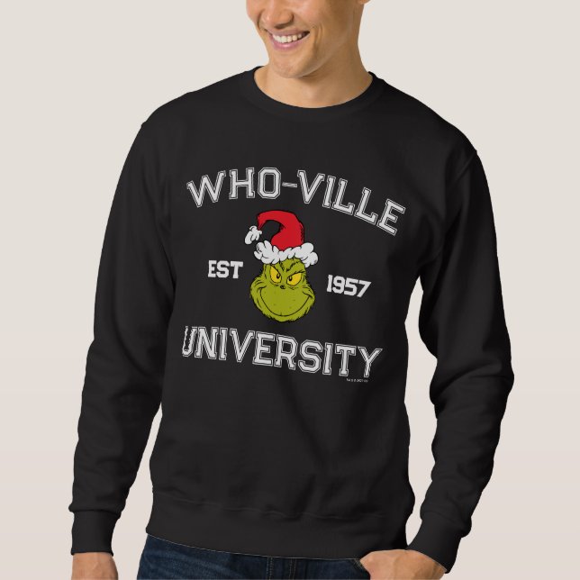 Grinch | Who-ville University Est 1957 Sweatshirt (Front)