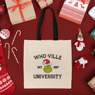 Grinch   Who-ville University Est 1957 Tote Bag