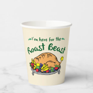 Grinch Whoville I'm Here for the Roast Beast Paper Cups