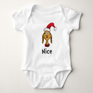 Grinch's Max Santa Claus Hat Baby Bodysuit