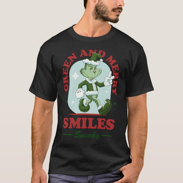 Grinchy Goodness Christmas T-Shirt (Front)